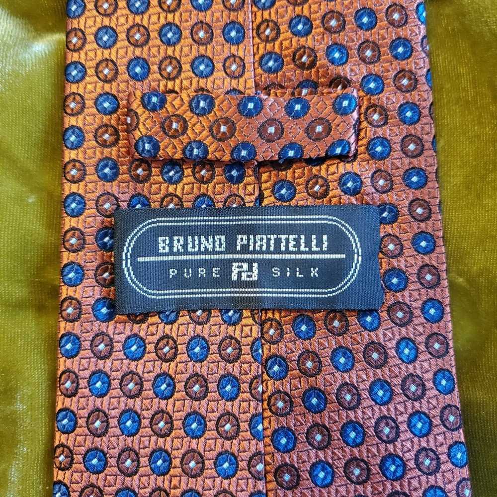 Bruno Piattelli Roma Bruno Piattelli orange silk … - image 4