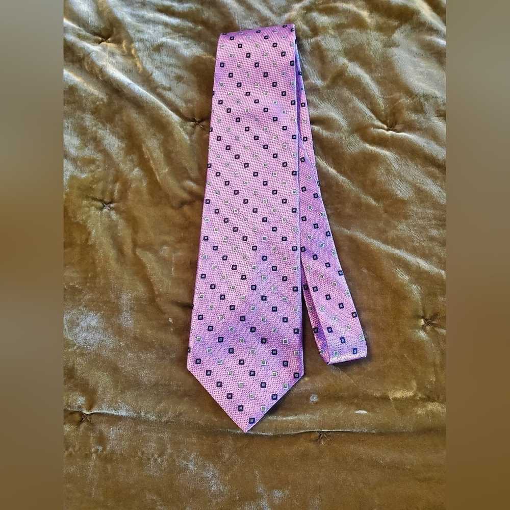 Bruno Piattelli Roma Bruno Piattelli Pink silk tie - image 2