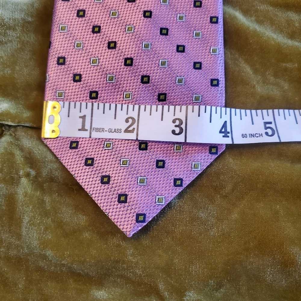 Bruno Piattelli Roma Bruno Piattelli Pink silk tie - image 6