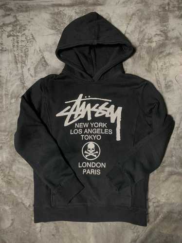 Stussy x Mastermind orders Japan Hoodie Diamonds BLACK RED Vintage