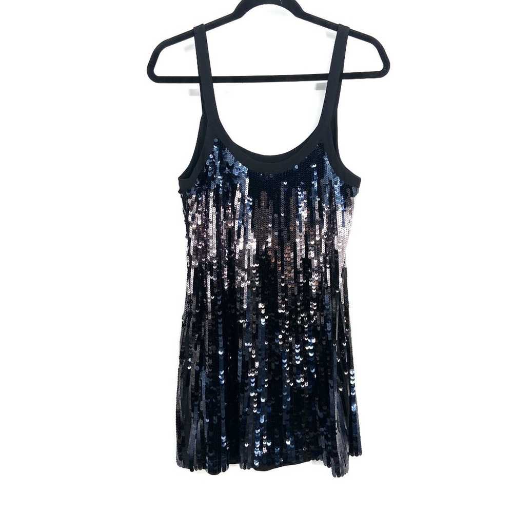 ARMANI Exchange Black Blue Silver Ombre Sequin Si… - image 2