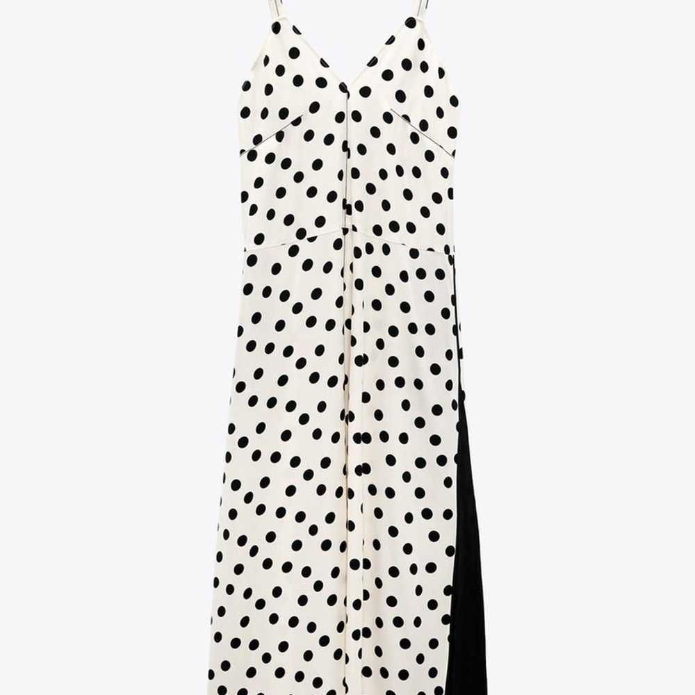 NEW Zara Limited Edition Polka Dot Slip Dress Ext… - image 2