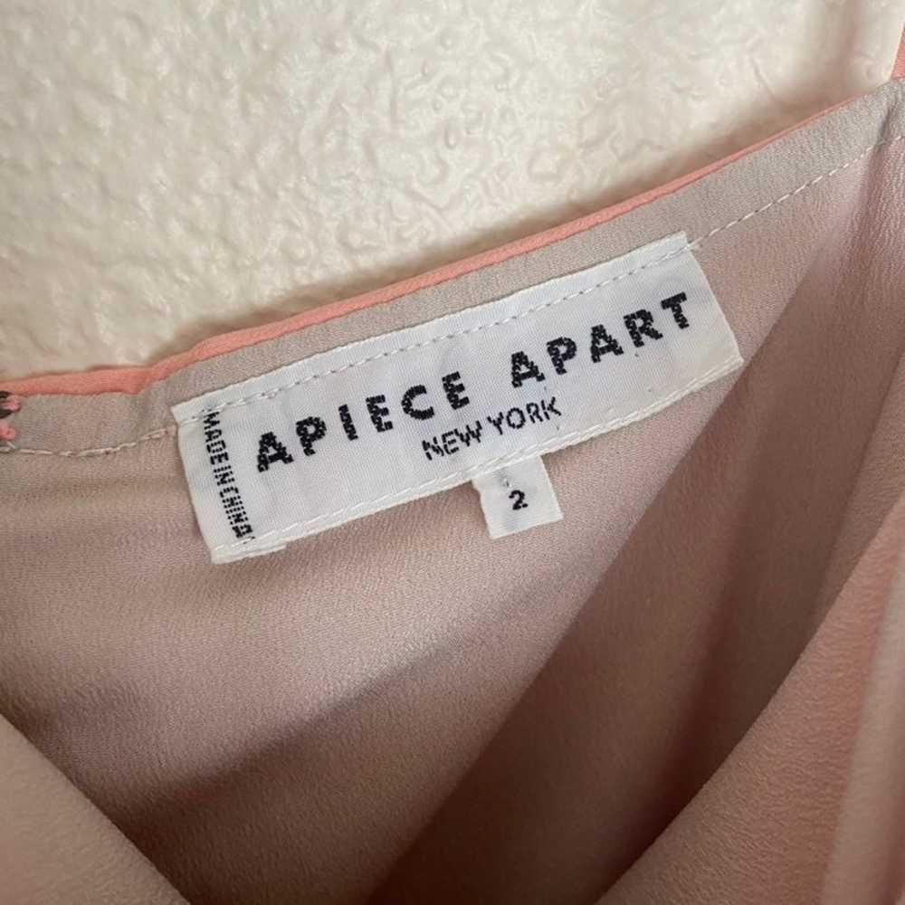 Apiece Apart baby pink strap midi dress, size 2 - image 5
