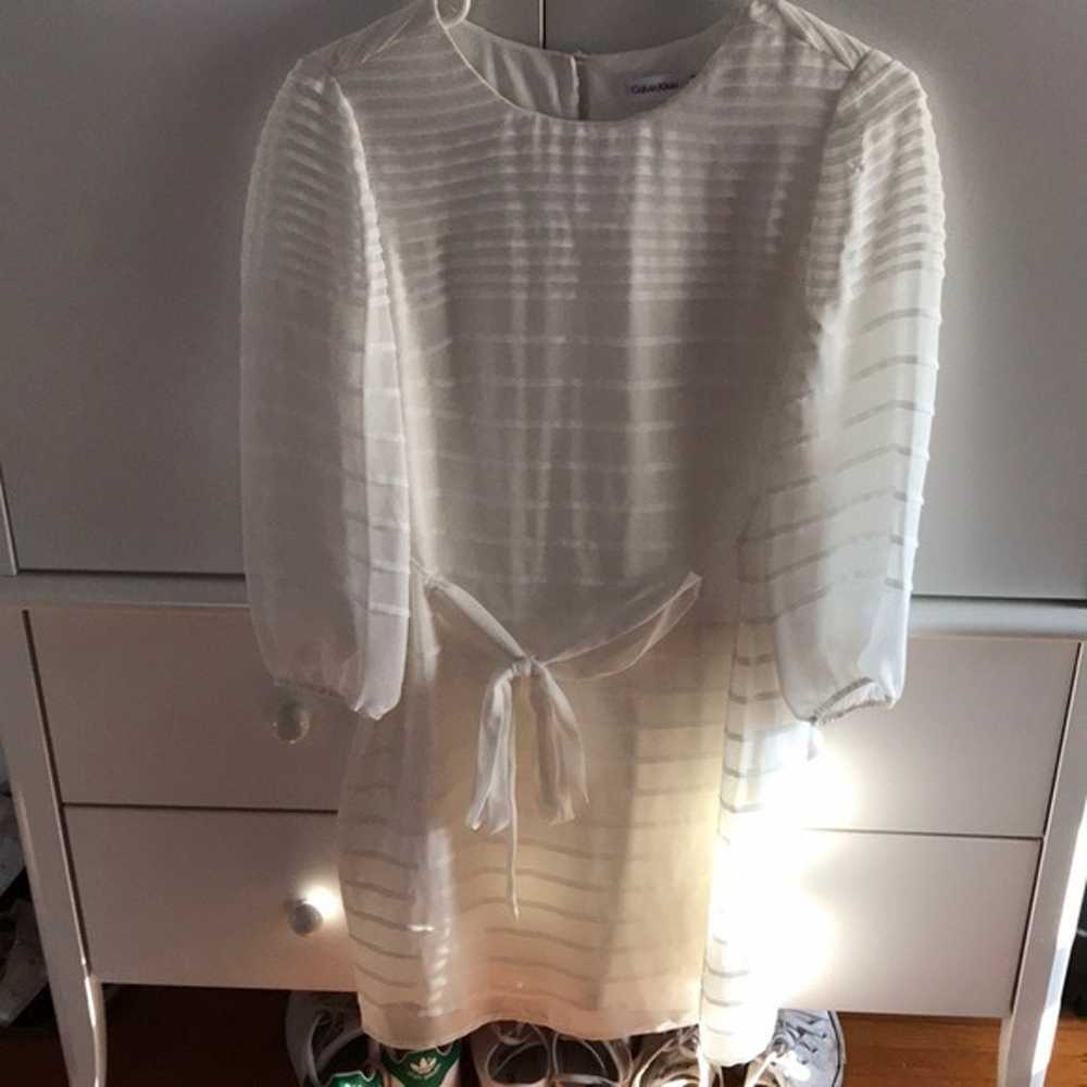 Calvin Klein White Dress - image 3