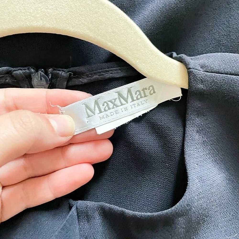 MaxMara Navy Blue Long Sleeve Dress in Size S - image 3