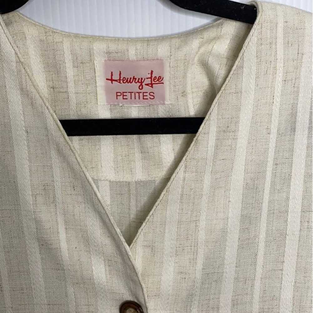 Vintage Henry Lee Striped Dress - image 4