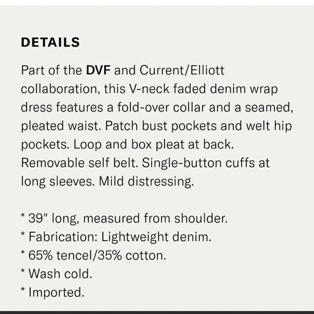 DVF & Current Elliott 2 Collab Dress Women’s Ligh… - image 11