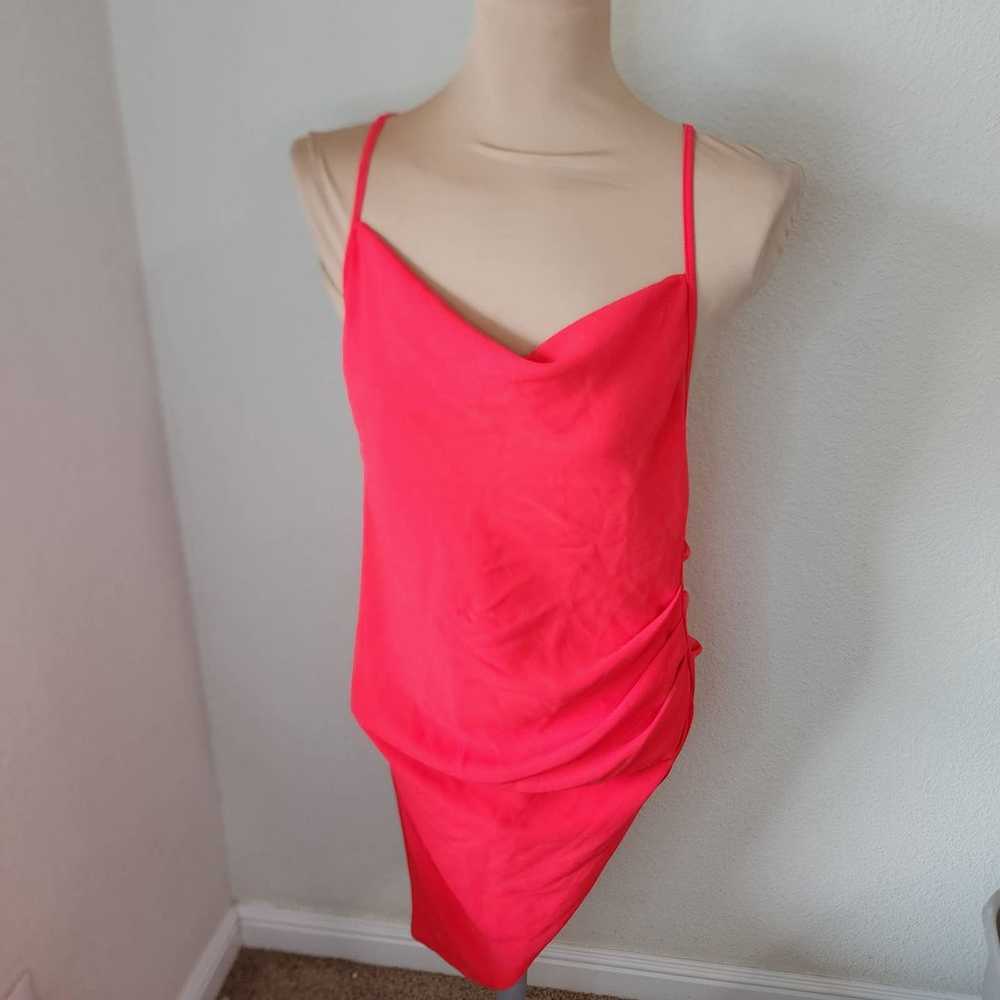 Amanda Uprichard Janet Dress in Crimson size small - image 3