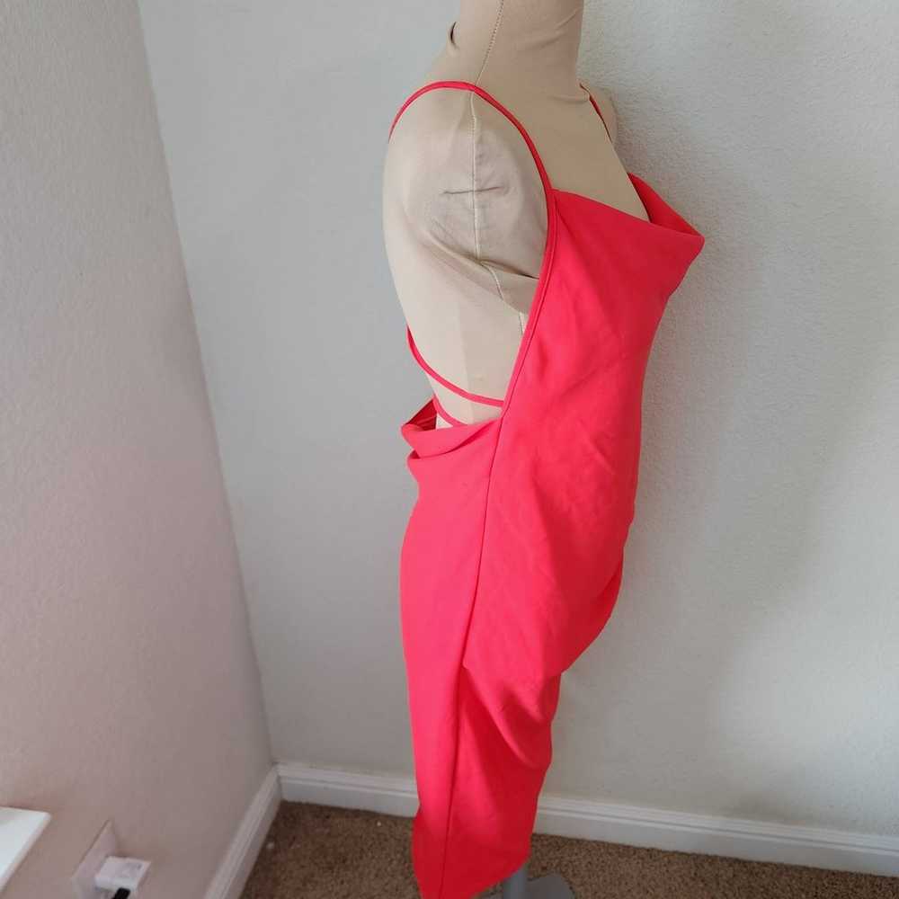 Amanda Uprichard Janet Dress in Crimson size small - image 4