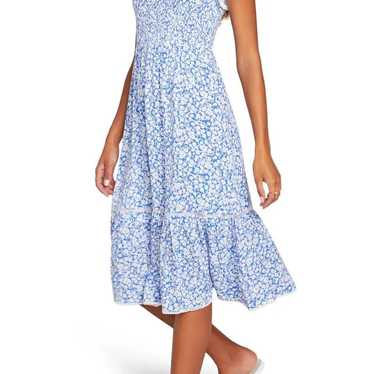 Lost and Wander Blue and white floral Dress Medium