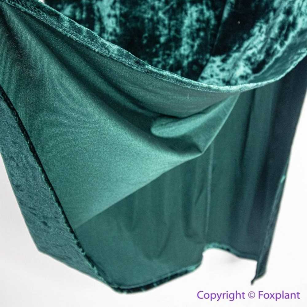 Eloquii dark green Crushed Velvet Dress, 18 - image 5