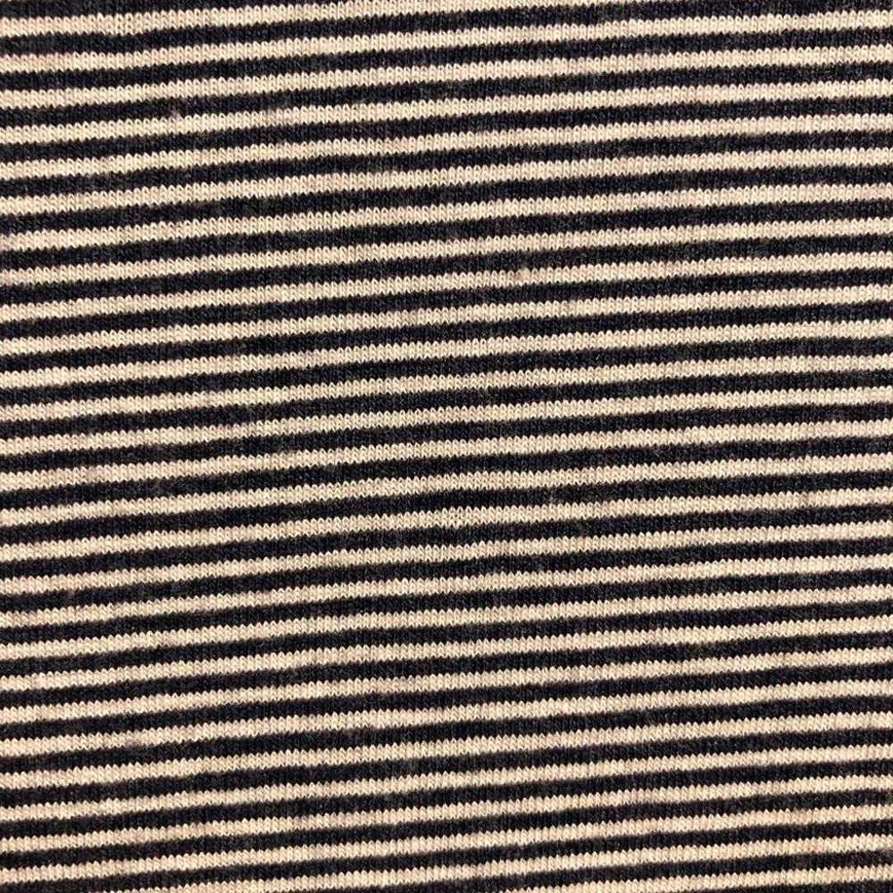 Theory black white striped grey short sleeve tie … - image 8