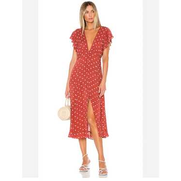 Auguste The Label Polly Polka Dot Button Front MI… - image 1