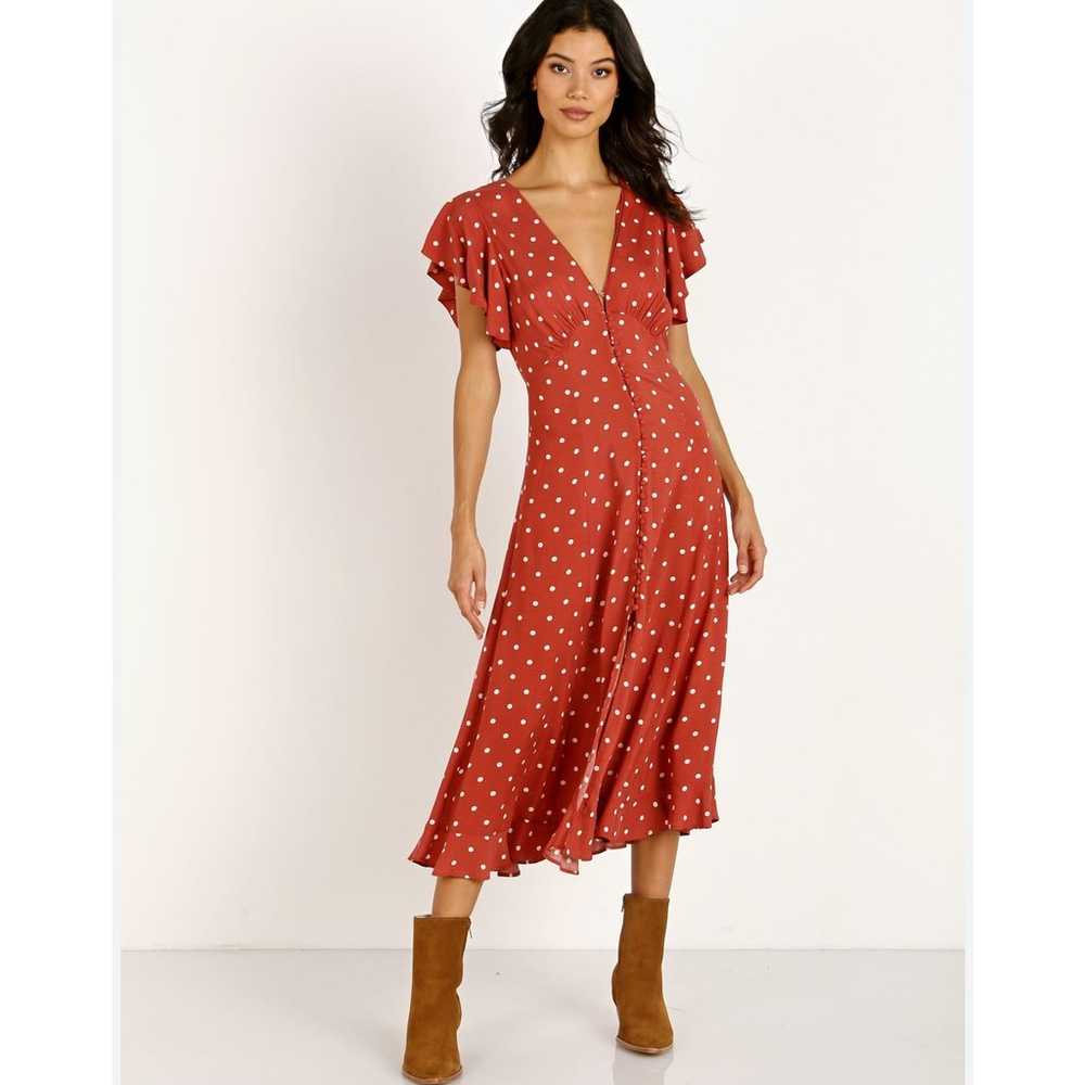Auguste The Label Polly Polka Dot Button Front MI… - image 9