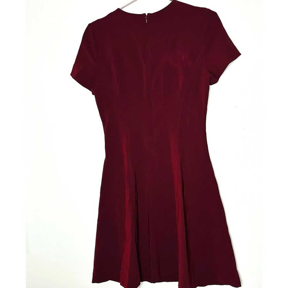 THEORY Women's Maroon Hourglass Modern Seamed Cre… - image 4