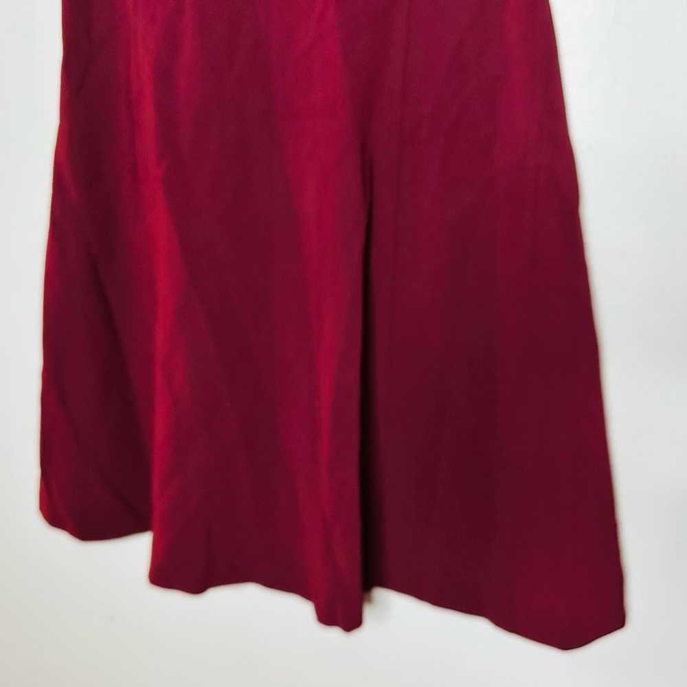 THEORY Women's Maroon Hourglass Modern Seamed Cre… - image 7