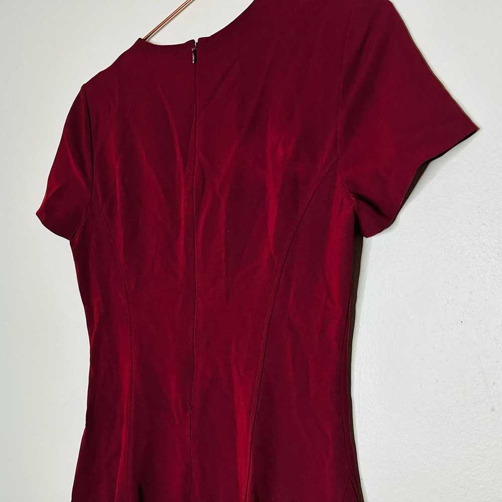 THEORY Women's Maroon Hourglass Modern Seamed Cre… - image 8