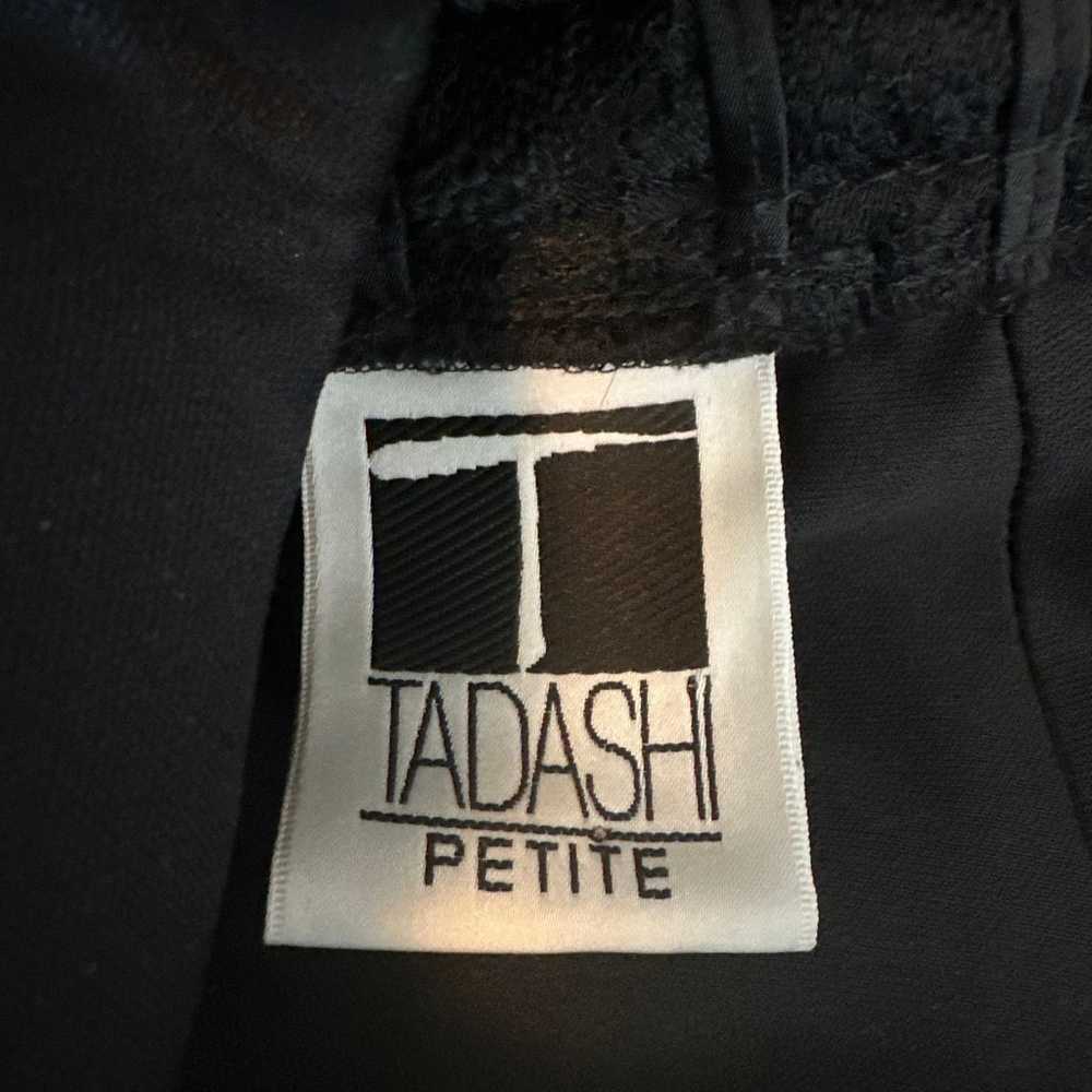 Title: Vintage Tadashi Black Lace Strapless Eveni… - image 5