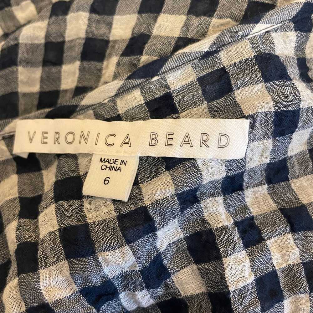 NWOT Veronica Beard Campbell Gingham Dress 6 Plai… - image 6