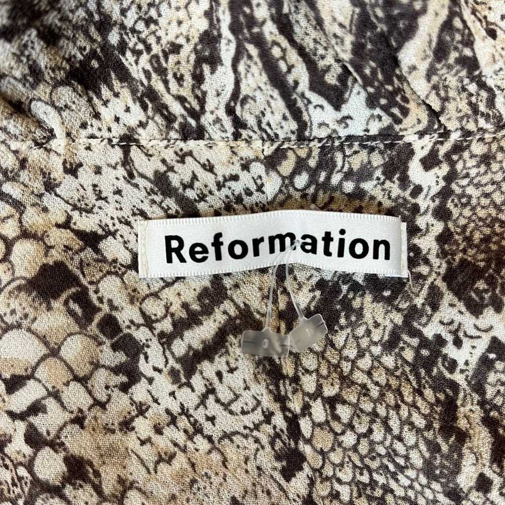 Reformation Primrose Dress snake skin in Python s… - image 5