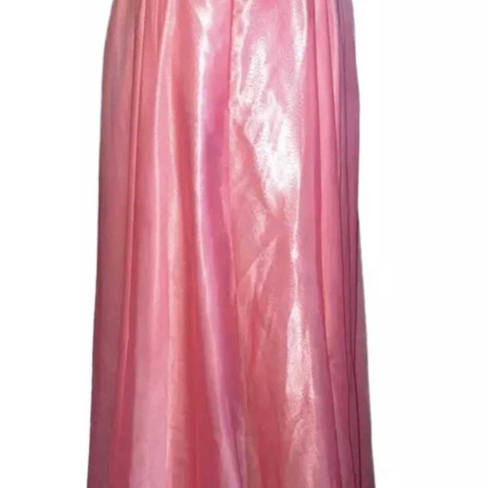 Gigi Sheer Pink High Lo Ball Gown Prom Dress IMPE… - image 2