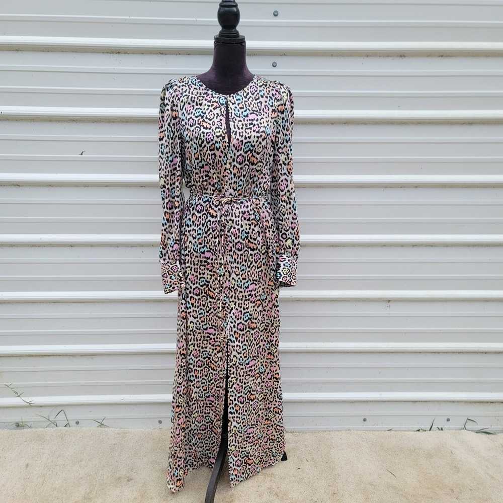 BCBGMaxazria Women’s Long Maxi Gown Dress Leopard… - image 1