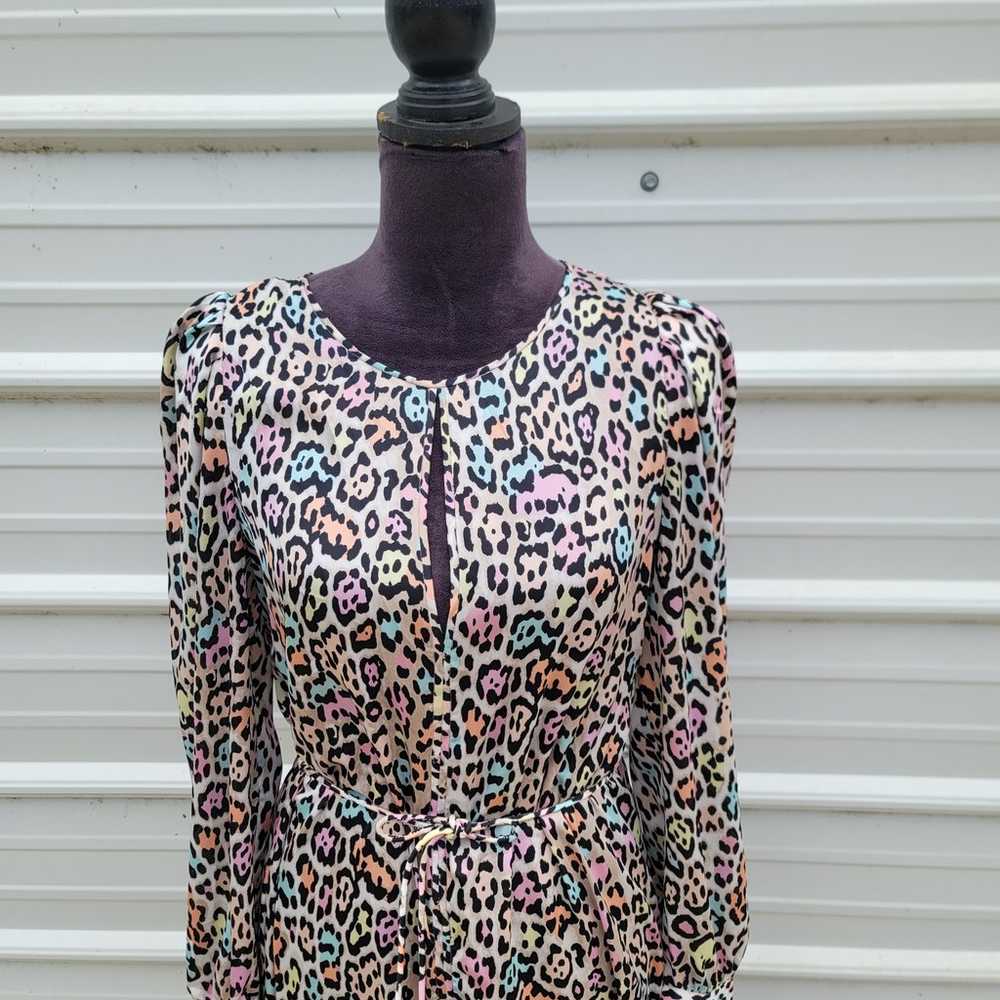 BCBGMaxazria Women’s Long Maxi Gown Dress Leopard… - image 2