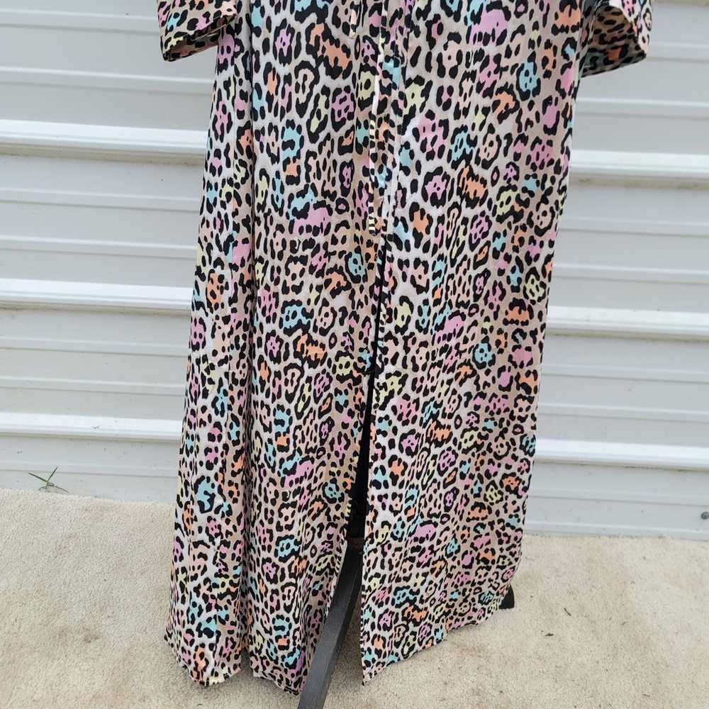BCBGMaxazria Women’s Long Maxi Gown Dress Leopard… - image 4