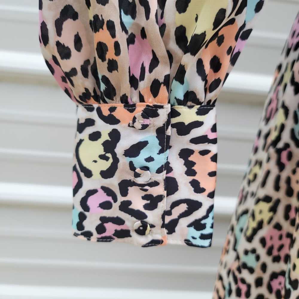 BCBGMaxazria Women’s Long Maxi Gown Dress Leopard… - image 7