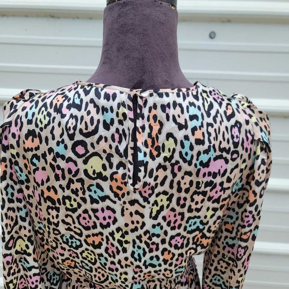 BCBGMaxazria Women’s Long Maxi Gown Dress Leopard… - image 8