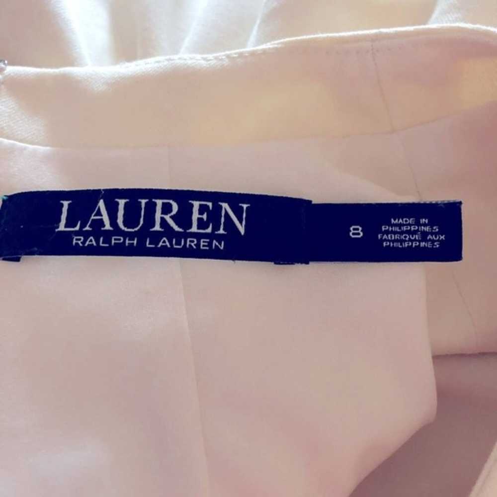 Lauren Ralph Lauren cream belted sheath dress - image 4