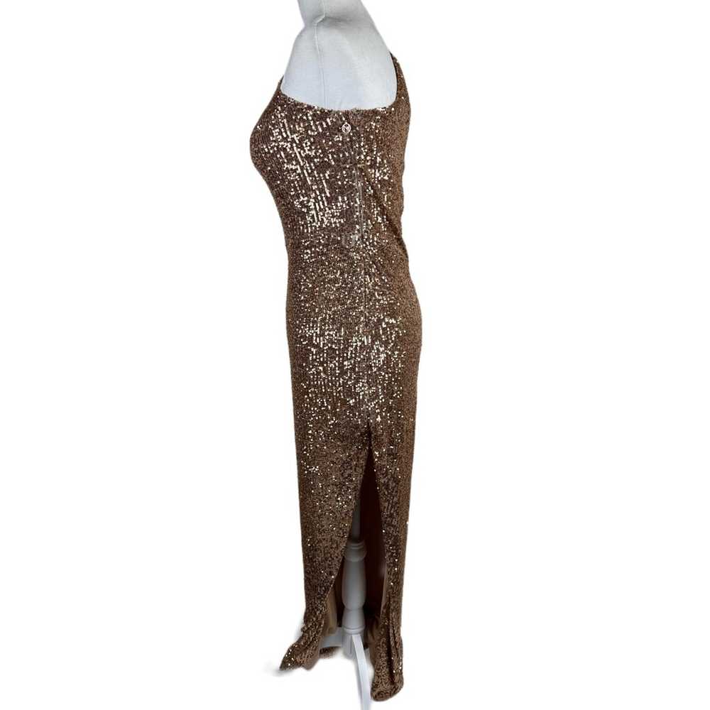 NWOT Nookie Veda One Shoulder Sequin Maxi Gown in… - image 5