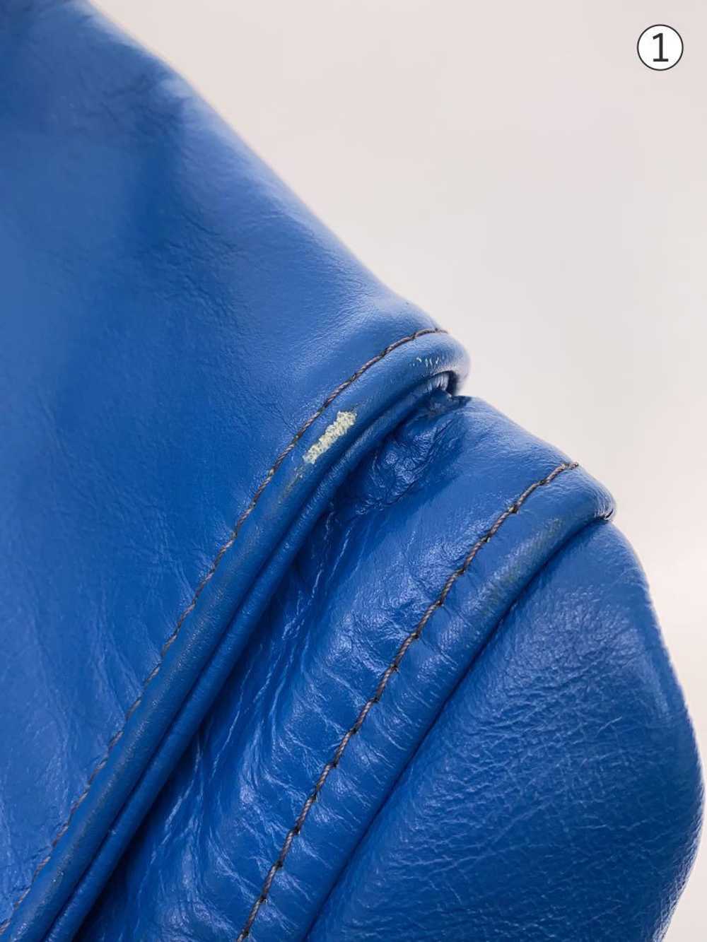 Men's Nepenthes Single Rider Jacket/Leather/Blu/P… - image 5