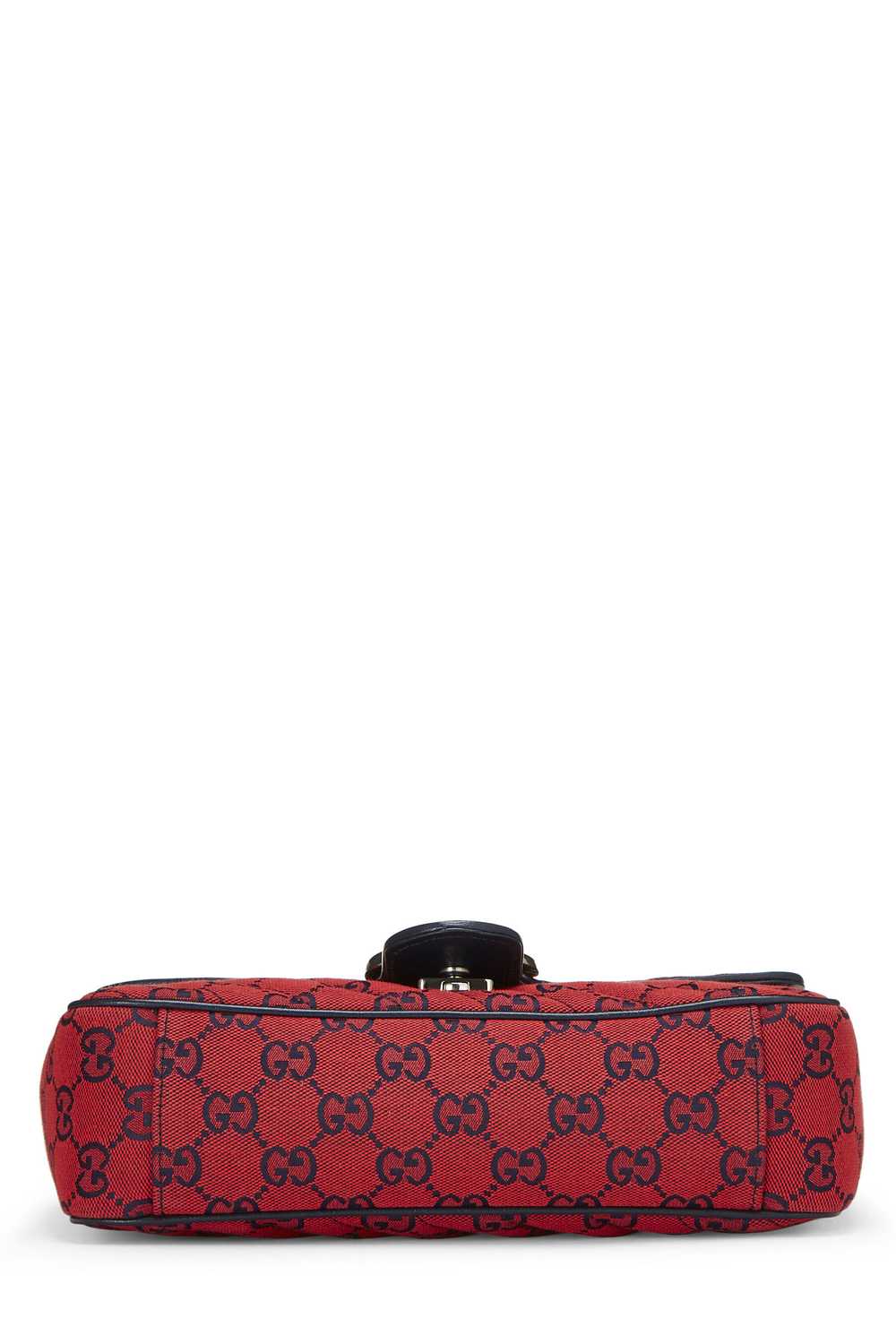 Red GG Canvas Marmont Shoulder Bag Small - image 5