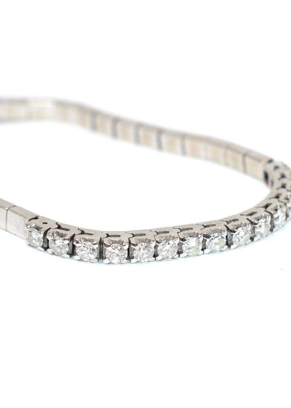 Managed by hewi Bespoke White Gold Diamond Bracel… - image 5
