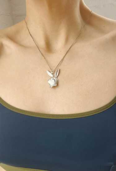 sterling silver 925 Playboy bunny necklace