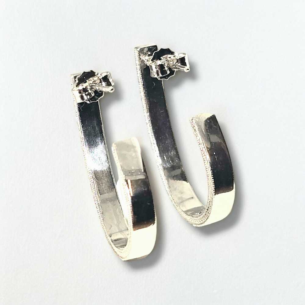 Bespoke 14ct White Gold Diamond Earrings - image 8