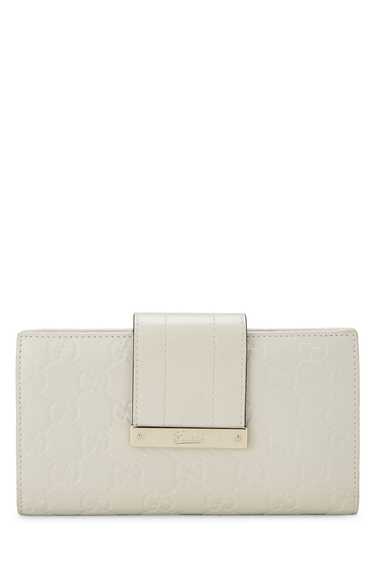 White Guccissima New Ladies Continental Wallet