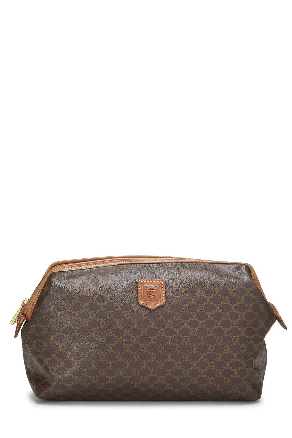 Brown Coated Canvas Macadam Pouch - image 1