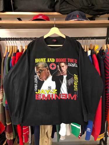 2010 Jay-Z & Eminem Home And Home Tour Boot Tee Si