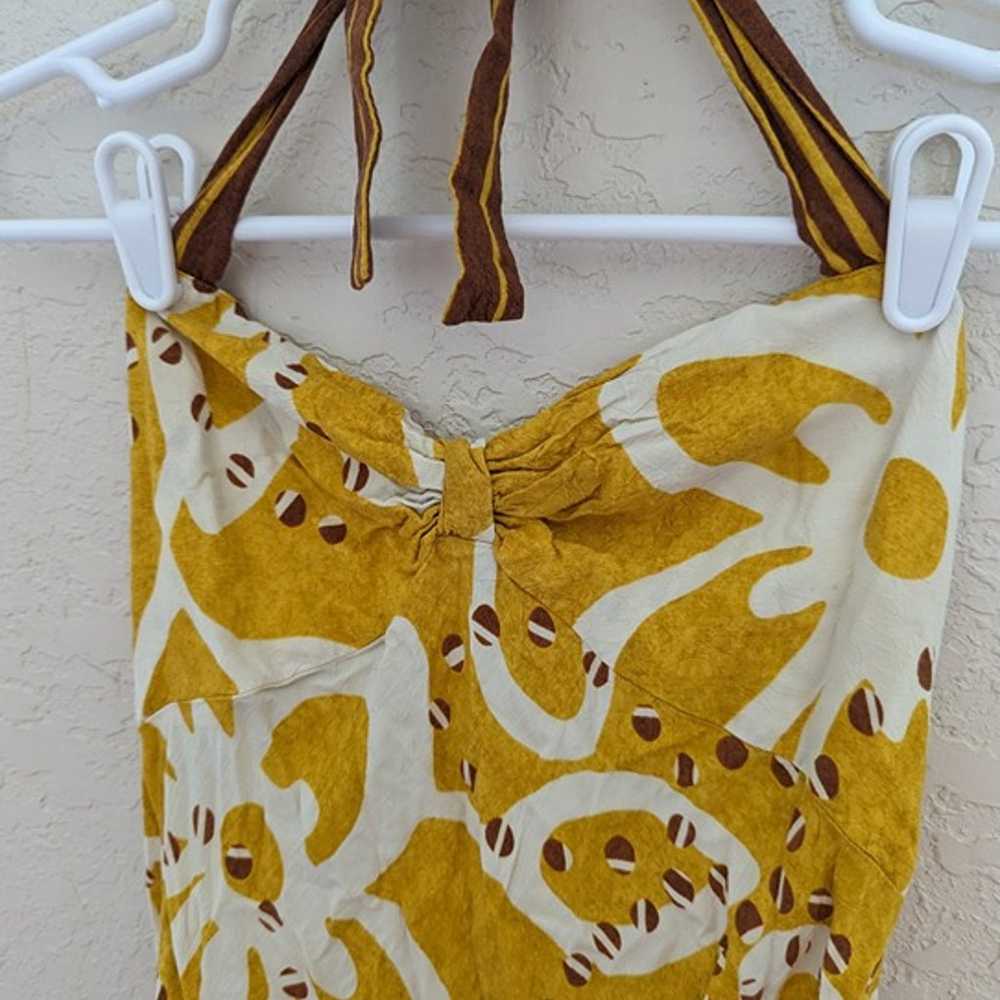 Vintage Jams World Halter Top Size L 100% Rayon C… - image 4