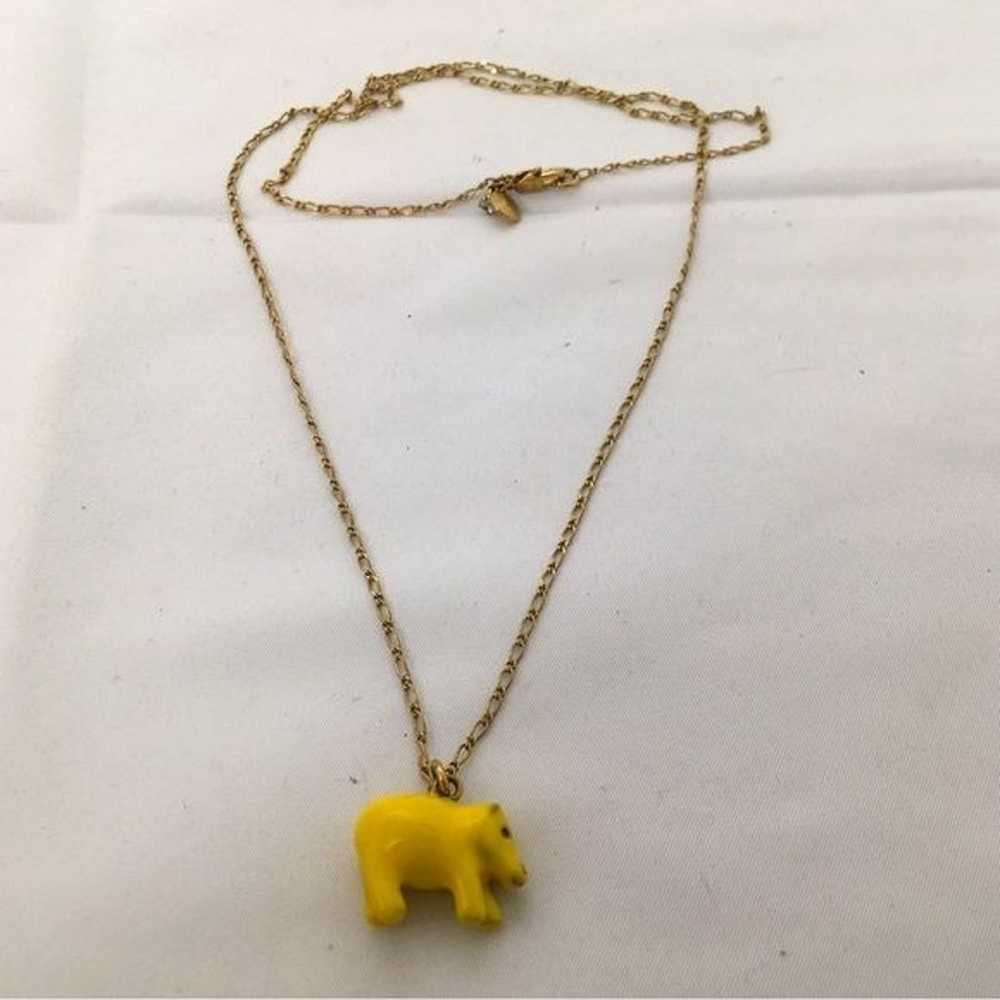 Vintage J. Crew, Metal Enamel Fetish Animal Neckl… - image 8