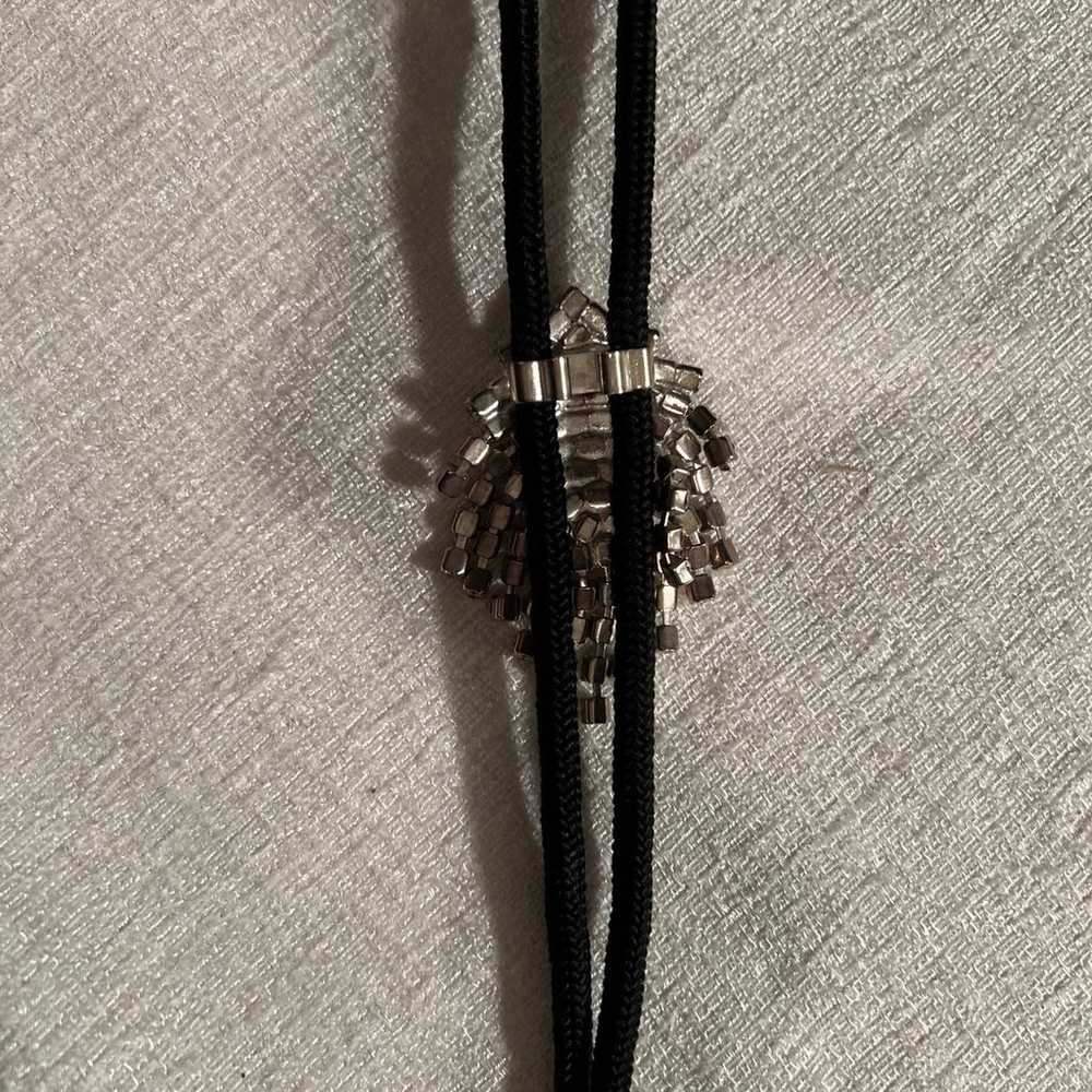 Necklace bolo tie rhinestones - image 4