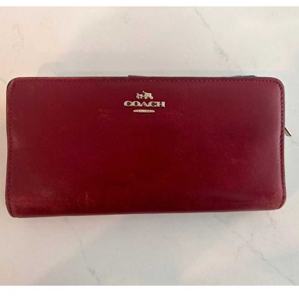 Coach Vintage red leather wallet - image 1