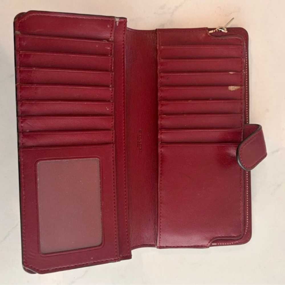 Coach Vintage red leather wallet - image 4