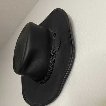 Head 'n home leather hat made in USA vintage