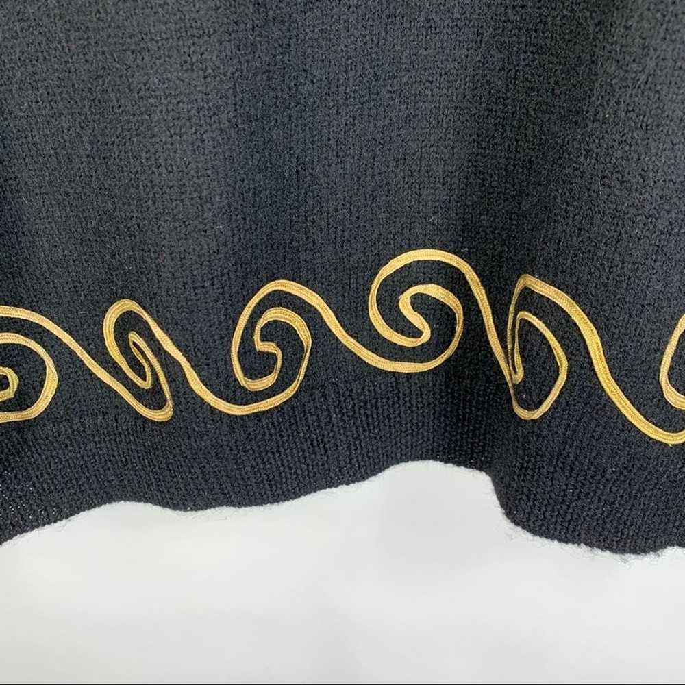 Vintage Wool Ann Taylor Scroll Sweater Medium - image 4