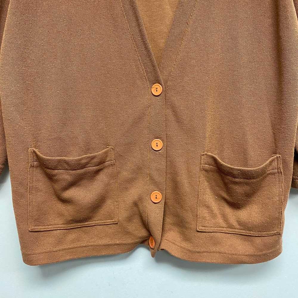 Vintage Daniel Caron Womens Size M Rust Button Fr… - image 3