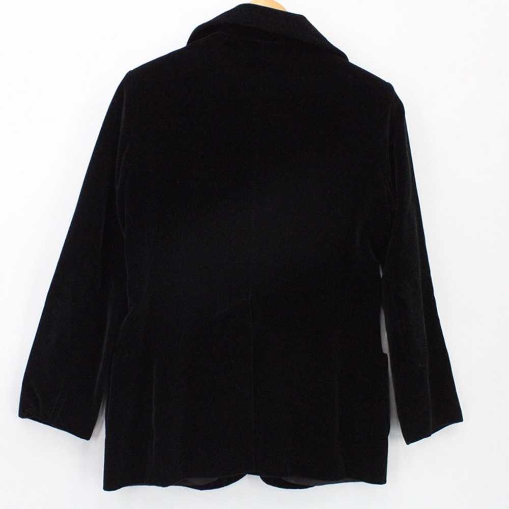 Vintage Koret Velour Coat Jacket Womens Black But… - image 6