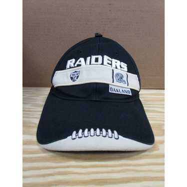 VINTAGE Oakland Raiders Hat Cap Hook & Loop NFL F… - image 1